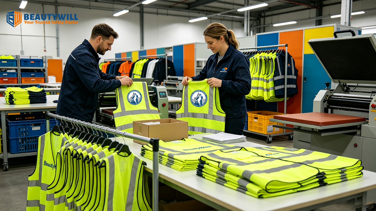 How to Order Custom Team Hi-Vis Safety Vests Online:Pick Print Areas, Upload Artwork & Approve Your Design Before Printing