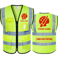 BeautyWill 5 Pockets Mesh Custom Logo ANSI Class 2 Safety Vest Basic